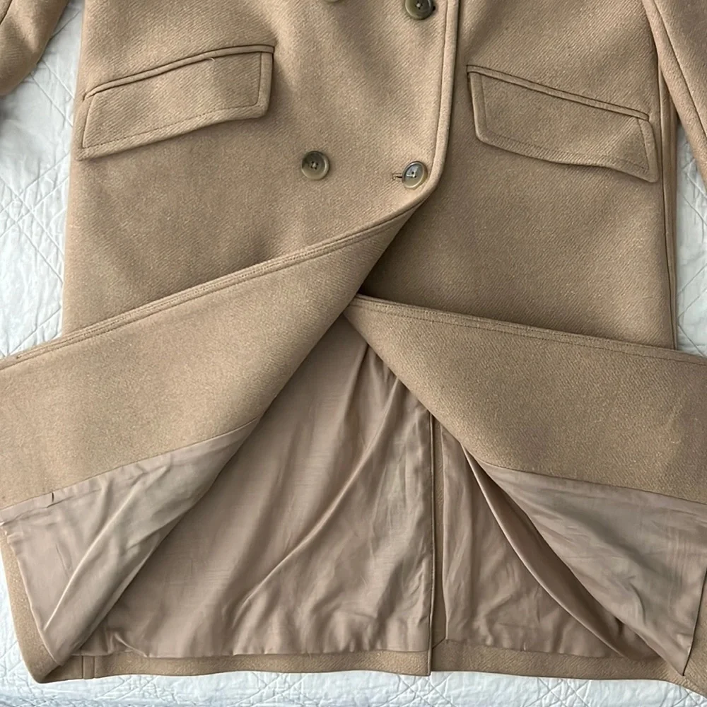 Everlane Double-Breasted Camel Coat